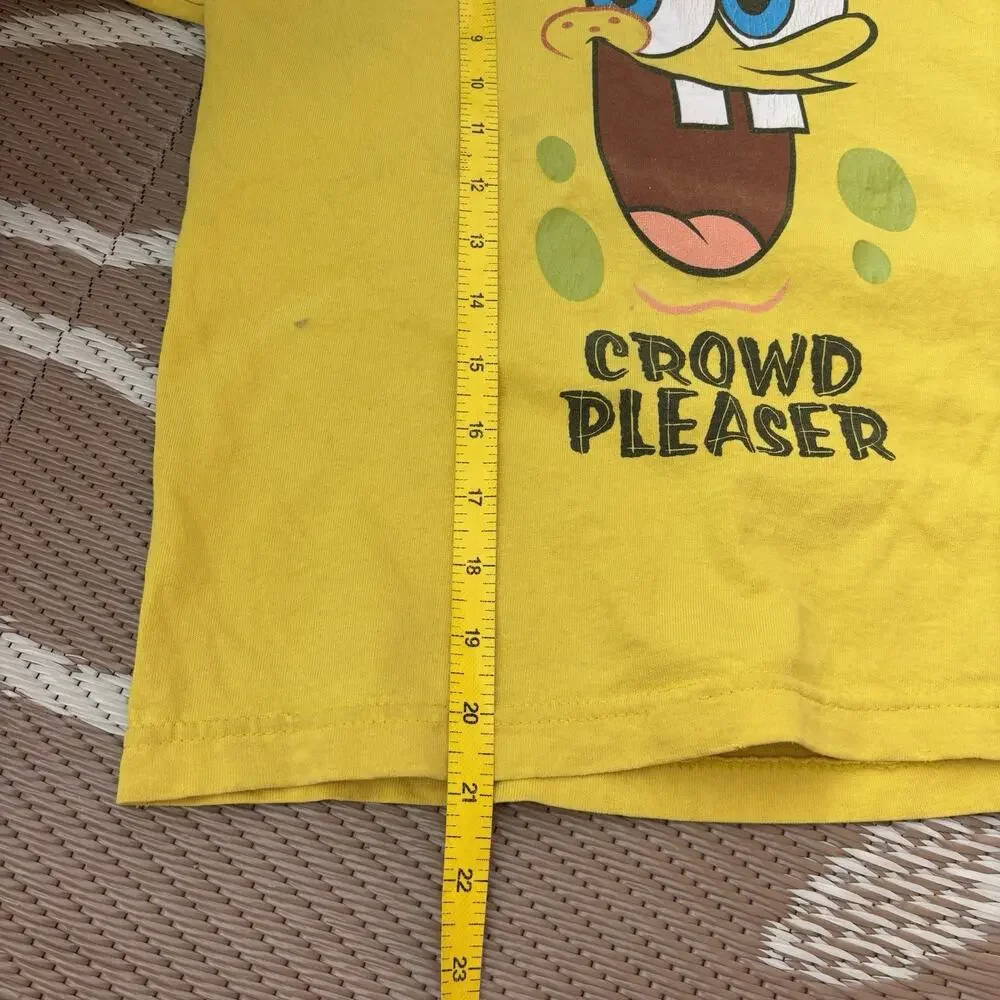 Vintage Nickelodeon SpongeBob SquarePants Crowd Pleaser 2006 Kids T Shirt Y2K
